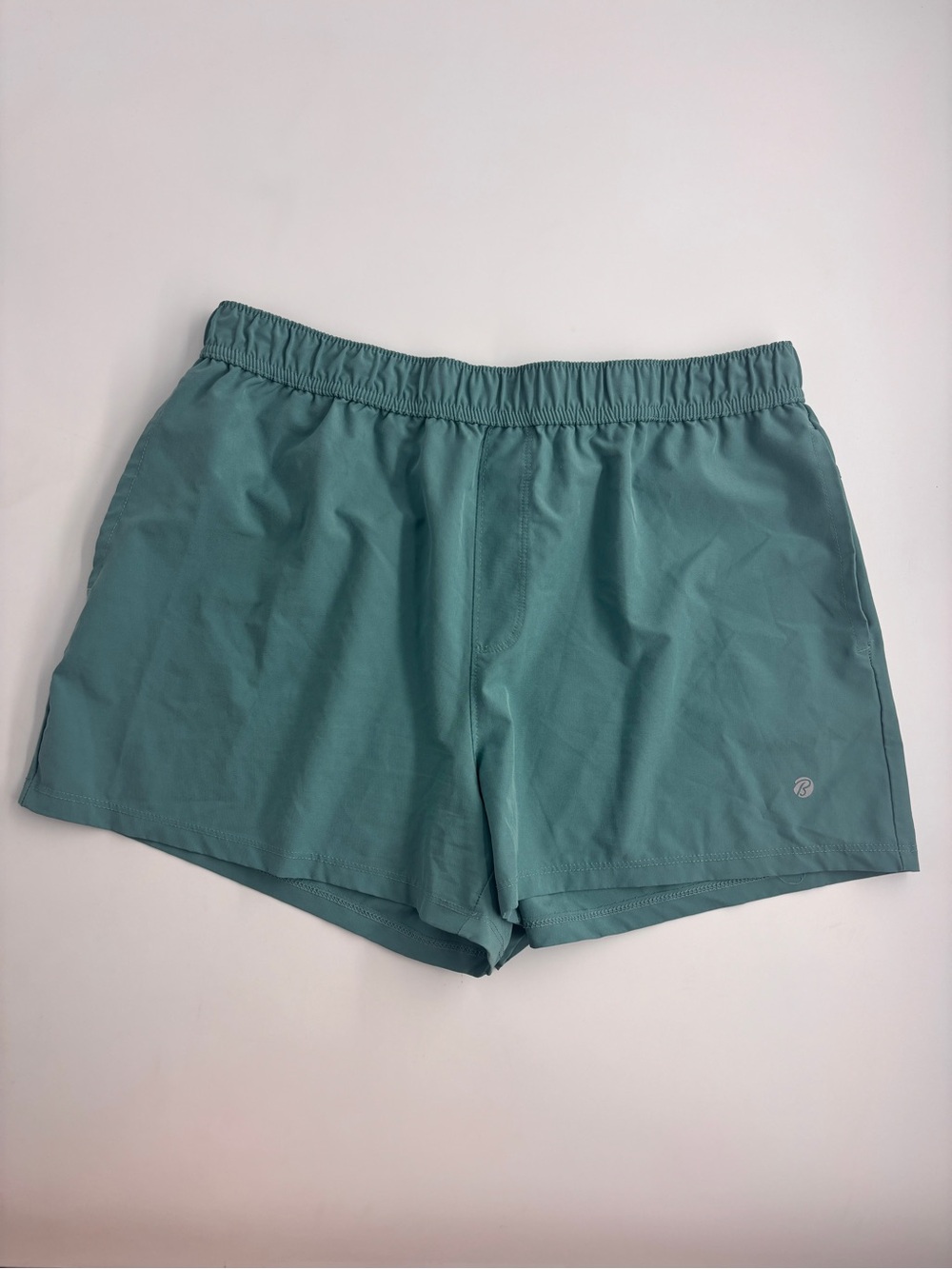 Teal Athletic Shorts - Elastic Waist